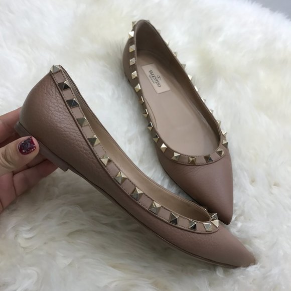 Valentino Garavani Rockstud patent ballet flats oritq - Picture 5 of 6